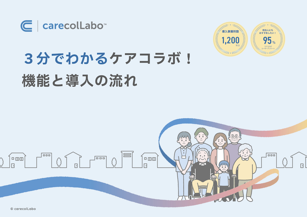 3分でわかるケアコラボ資料表紙